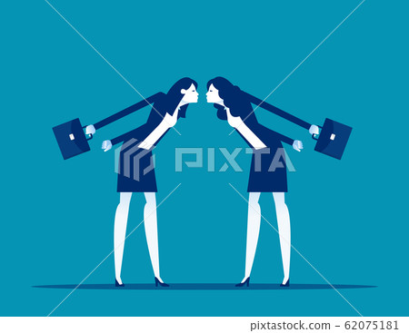 The confrontation of colleagues or partner. 62075181