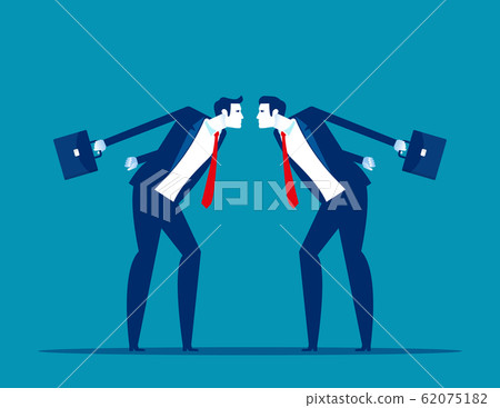 The confrontation of colleagues or partner. 62075182