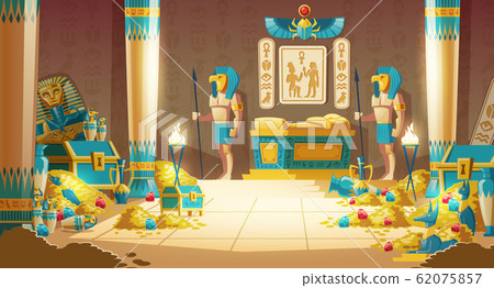 Pharaoh tomb full of treasures cartoon Pharaoh tomb full of treasures cartoon 62075857
