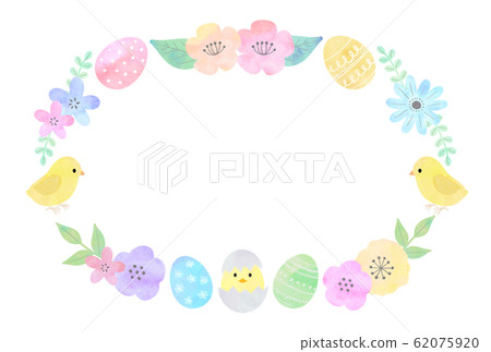 Easter chick frame - Stock Illustration [62075920] - PIXTA