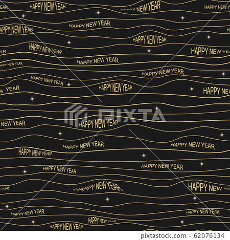 Festive background with Happy New Year golden 62076134