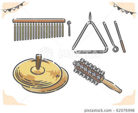 打擊樂器的插圖素材集。 62076996