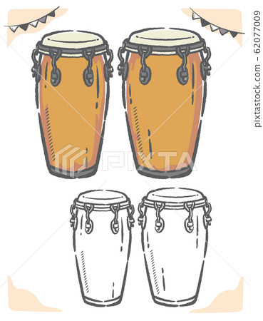 Illustration material of conga. 62077009