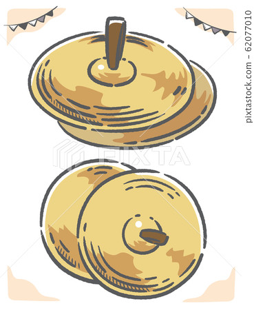 Illustration material of cymbals. 62077010