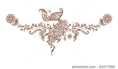 Eastern ethnic style compositions, mehendi. 62077060