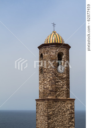 Tower of a church, Castelsardo, Sardinia, Italy 62077459