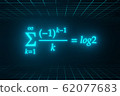 Formula of Mercator series floating in cyberspace (with upper and lower grids) 62077683