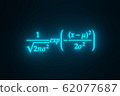Probability density function of normal distribution floating in cyberspace 62077687