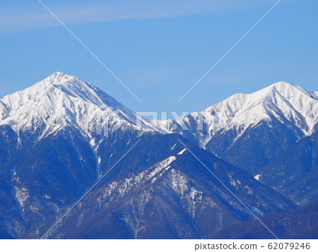 Northern Alps in winter Mt. Jeonen-Mt. 62079246