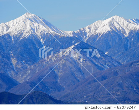 Northern Alps in winter Mt. Jeonen-Mt. 62079247