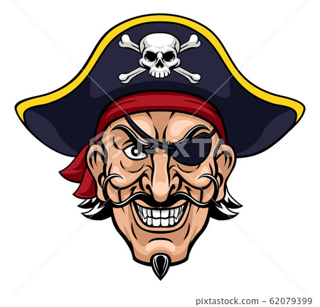 Pirate Captain Cartoon Character Mascot - Stock Illustration [62079399] -  PIXTA