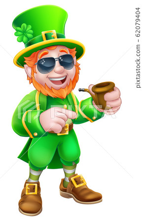 Leprechaun St Patricks Day Cartoon Mascot 62079404