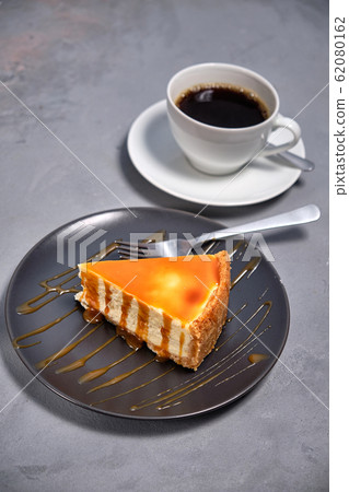 Dessert from air curd cheesecake poured with Dessert from air curd cheesecake poured with 62080162