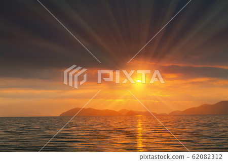 Asahi from the shores of Lake Biwa 62082312