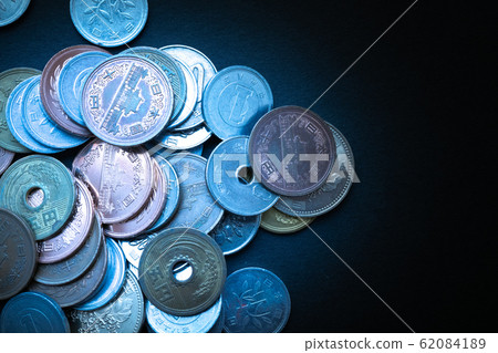 Coin, money, black background 62084189
