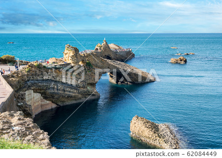view of Biarritz city in France 62084449