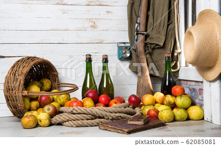 bottles of cider and apples of normandy bottles of cider and apples of normandy 62085081