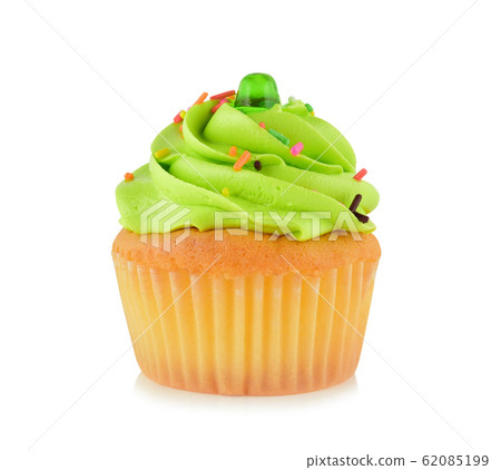 mini tasty cupcake isolated on white background mini tasty cupcake isolated on white background 62085199