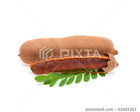 Sweet tamarind isolated on white background 62085261