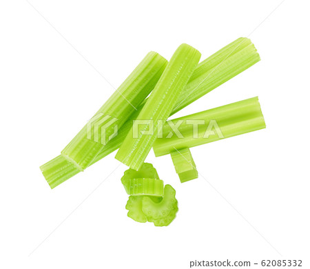 Top view of celery isolated on white background 62085332