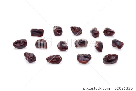 Tamarind seeds isolated on white background 62085339