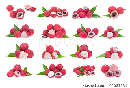 lychee isolated on white background 62085384