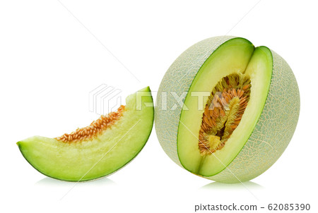 cantaloupe melon isolated on white background 62085390