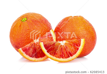 Blood orange isolated on white background 62085413