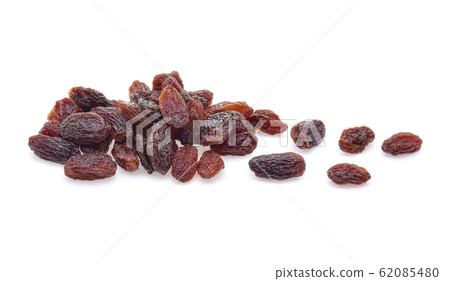 Raisins isolated on white background Raisins isolated on white background 62085480