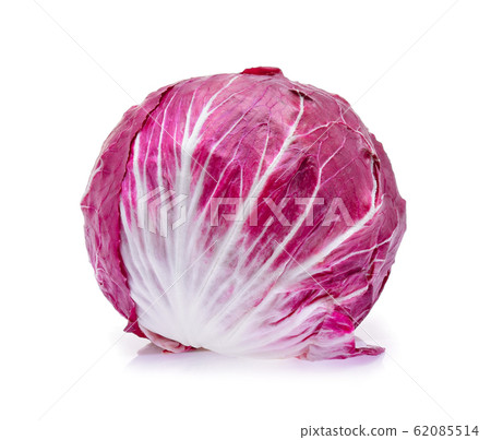 Radicchio, red salad isolated on white background Radicchio, red salad isolated on white background 62085514