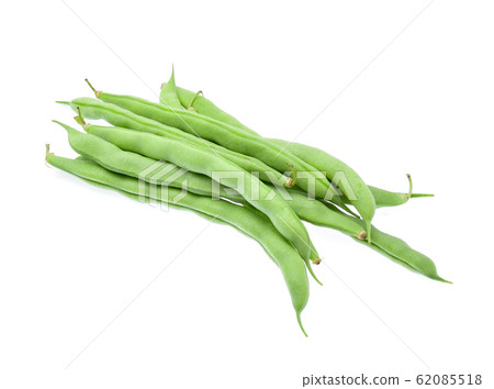 Green beans isolated on white background. Green beans isolated on white background. 62085518