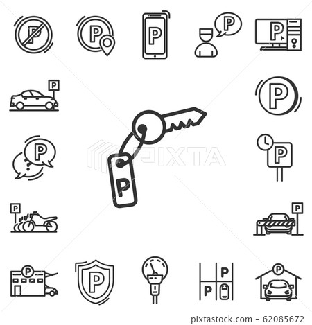 Parking line icons. 62085672