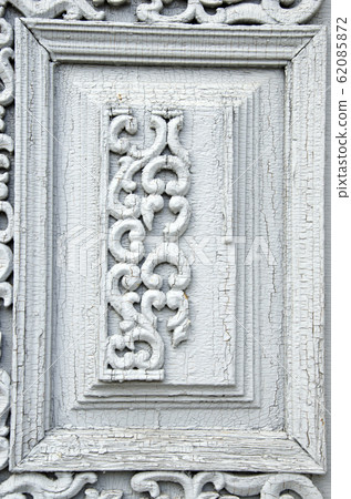 old wooden carved door fragment with ornaments old wooden carved door fragment with ornaments 62085872