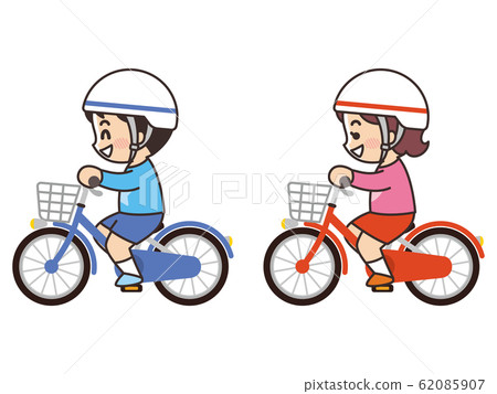 Children riding a bicycle cycling 62085907