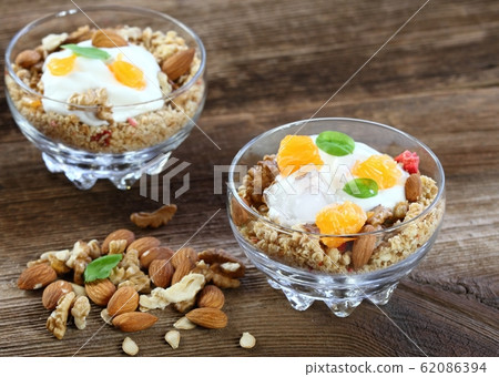 Breakfast cereals in a bowl Breakfast cereals in a bowl 62086394
