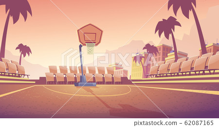 Street basketball court, outdoor stadium 62087165