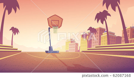 background with basketball court in city background with basketball court in city 62087168