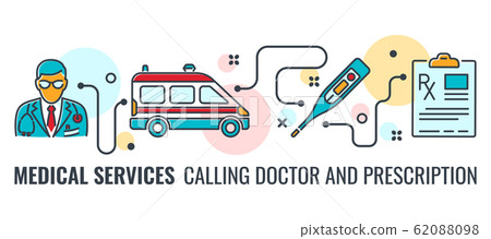 Medicine and Healthcare Banner Medicine and Healthcare Banner 62088098