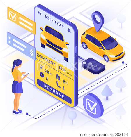 Car Sharing Service Concept 62088164