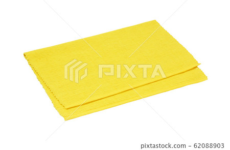 Yellow ribbed cotton placemat 62088903