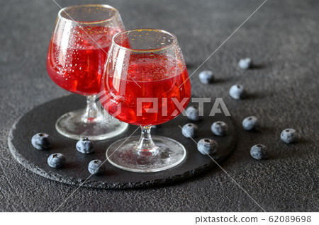 Glasses of blueberry juice Glasses of blueberry juice 62089698