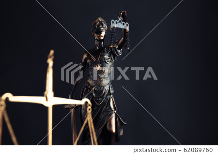 The Statue of Justice symbol, legal law concept image 62089760