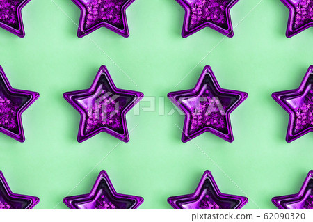 Seamless pattern from five pointed purple metallic Seamless pattern from five pointed purple metallic 62090320