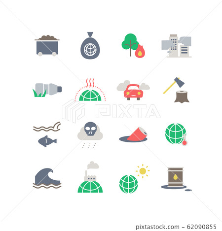 環境問題 圖標 Icon-插圖素材 [62090855] - PIXTA圖庫
