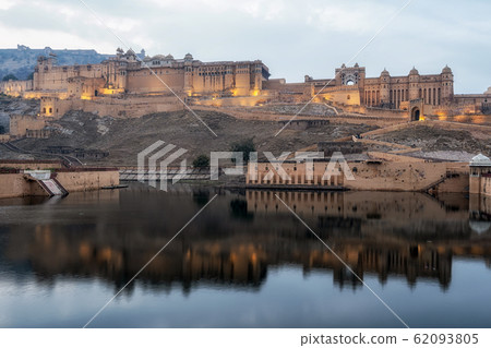 sunset over amer fort sunset over amer fort 62093805