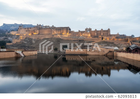 sunset over amer fort sunset over amer fort 62093813
