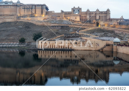 sunset over amer fort sunset over amer fort 62093822
