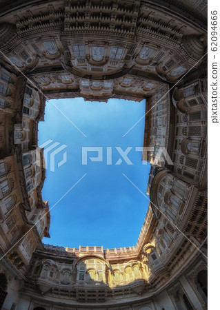 mehrangarh fort main palace courtyard 62094666