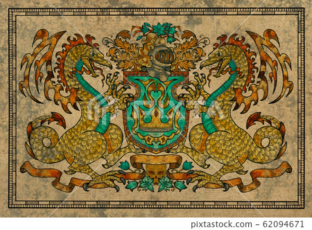 Medieval outlet dragon tapestry