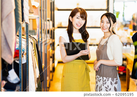 Female clerk part-time job customer service apparel cute casual 62095195